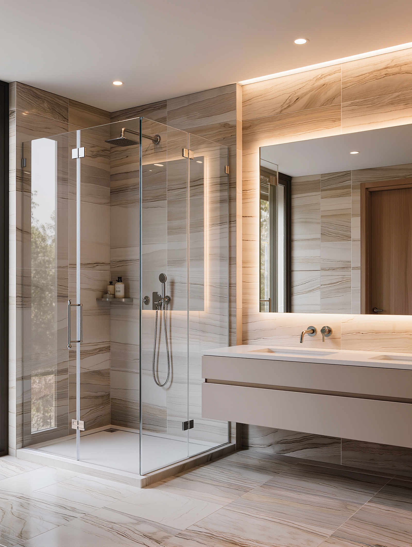 Luxury shower installation